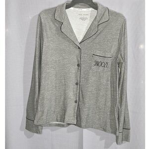 Rae Dunn, Grey, Black, Top, Size: S